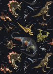 T-Rex - Dinosaur Scatter - Black